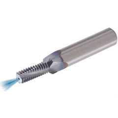Vargus - M8x1.25 ISO, 6.5mm Cutting Diam, 3 Flute, Solid Carbide Helical Flute Thread Mill - Internal Thread, 16.88mm LOC, 73mm OAL, 10mm Shank Diam - Exact Tooling
