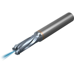 Vargus - M6x1.00, M9x1.00 ISO, 4.7mm Cutting Diam, 3 Flute, Solid Carbide Helical Flute Thread Mill - Internal Thread, 14mm LOC, 58mm OAL, 6mm Shank Diam - Exact Tooling