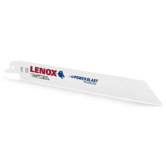 Lenox - Reciprocating Saw Blades Blade Material: Bi-Metal Blade Length (Inch): 8 - Exact Tooling