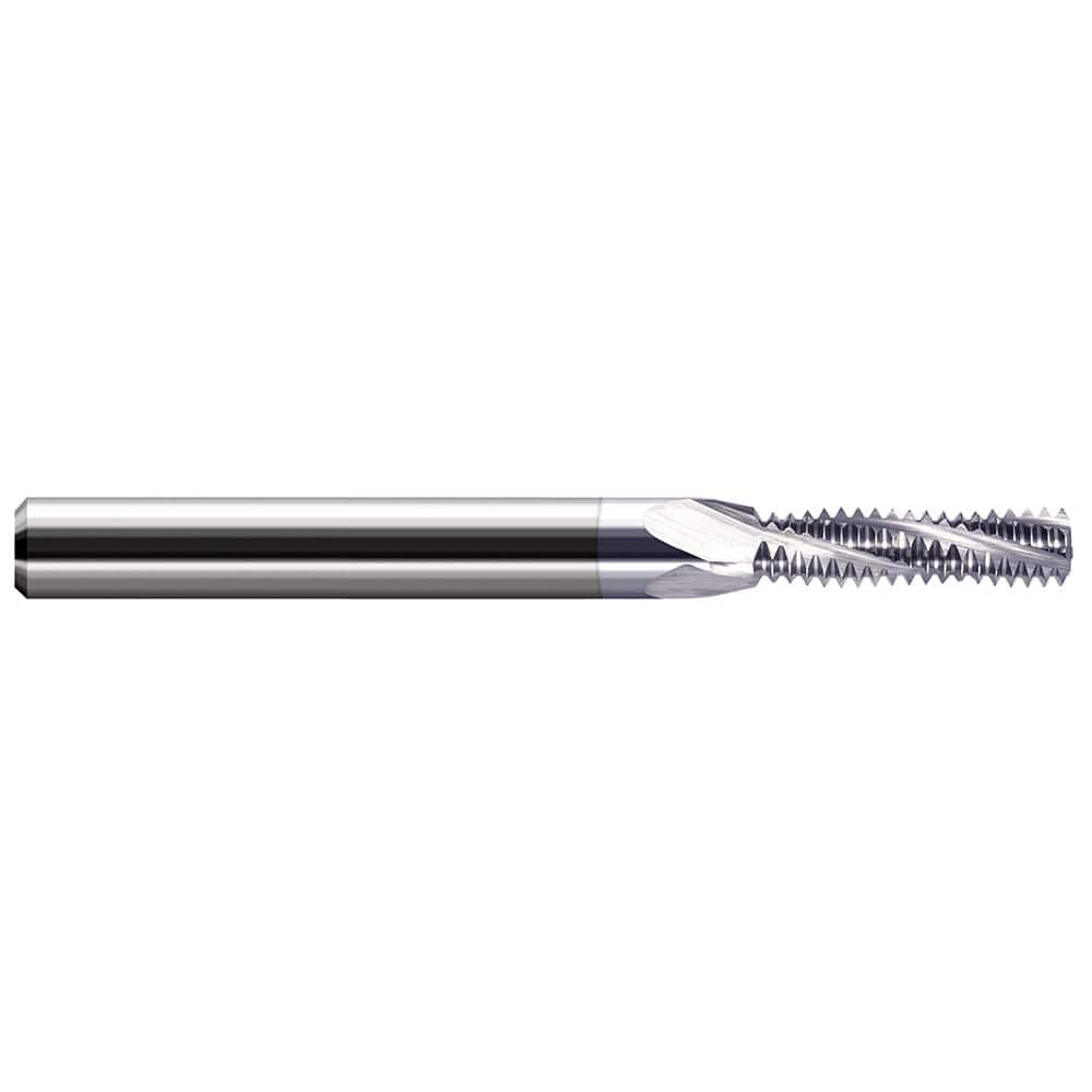 Harvey Tool - 6-32 Internal 32 TPI 1/8" Shank 3-Flute Solid Carbide Helical Flute Thread Mill - Exact Tooling