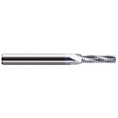 Harvey Tool - 10-32 Internal 32 TPI 3/16" Shank 3-Flute Solid Carbide Helical Flute Thread Mill - Exact Tooling