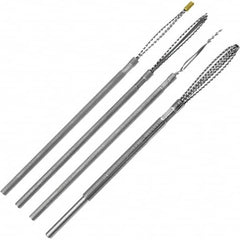 Made in USA - 4 Piece Power Deburring Tool Set - 1/8" Diam Hole Tools - Exact Tooling