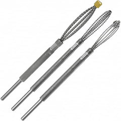 Made in USA - 3 Piece Power Deburring Tool Set - 1/4" Diam Hole Tools - Exact Tooling