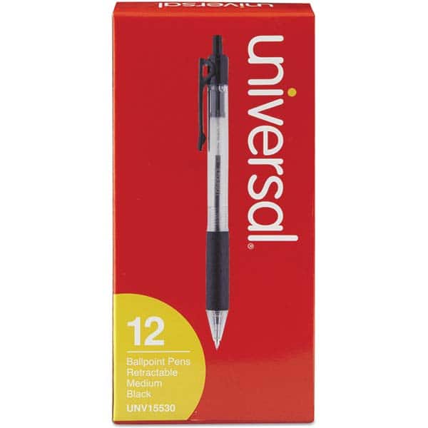 UNIVERSAL - Pens & Pencils Type: Comfort Grip Retractable Pen Color: Black - Exact Tooling