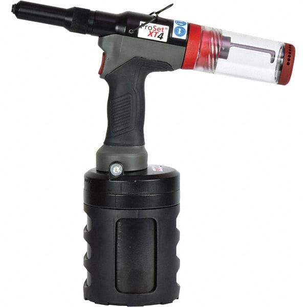 STANLEY Engineered Fastening - Air Riveters Riveter Type: Pneudraulic Riveter Open End Rivet Capacity: 5/32 to 3/8 - Exact Tooling