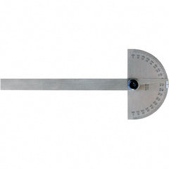 Mitutoyo - Round & Rectangular Head Protractors Head Type: Round Blade Length (Inch): 6 - Exact Tooling