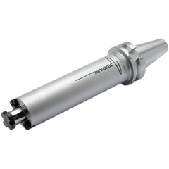 Seco - BT50 Dual Contact Taper Shank 40mm Pilot Diam Shell Mill Holder - 312mm Flange to Nose End Projection, 89mm Nose Diam, Through-Spindle & DIN Flange Coolant - Exact Tooling
