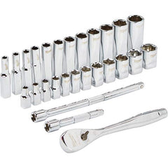 Milwaukee Tool - Socket Sets Measurement Type: Metric Drive Size: 1/4 - Exact Tooling