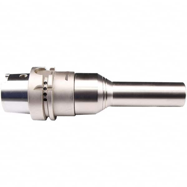 Emuge - HSK63A Taper Shank, 9/16" Hole Diam x 30mm Nose Diam Milling Chuck - 178mm Projection, Through-Spindle Coolant, Balanced to 20,000 RPM - Exact Tooling