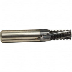 Emuge - 1/2-14 NPT, 0.561" Cutting Diam, 4 Flute, Solid Carbide Helical Flute Thread Mill - External Thread, 1.03" LOC, 3-1/2" OAL, 5/8" Shank Diam - Exact Tooling