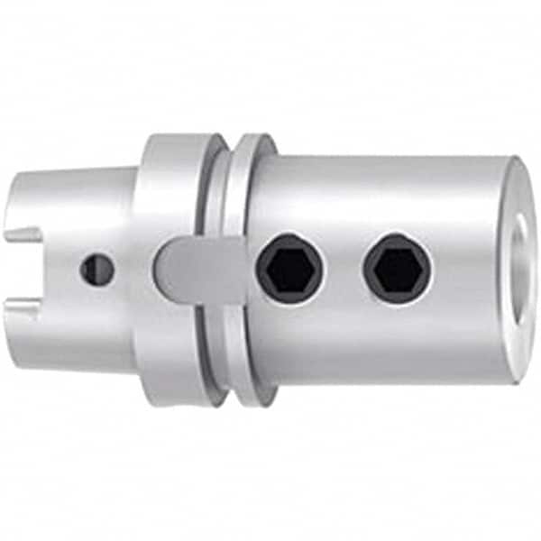 Emuge - HSK80A Outside Taper, 32mm Hole Diam, Straight Shank Adapter - 110mm Projection - Exact Tooling