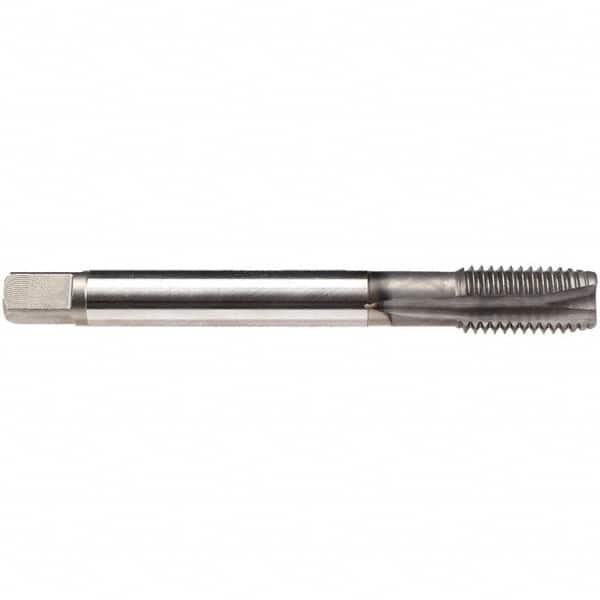 Emuge - 7/8-9 UNC, 4 Flutes, Plug Chamfer, GLT-1 Finish, High Speed Steel Spiral Point STI Tap - 0.896" Shank Diam, 3B Class of Fit, Series Rekord B-VA - Exact Tooling
