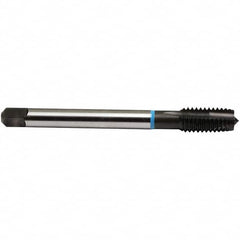 Emuge - 3/4-16 UNF, 3 Flutes, Plug Chamfer, Nitride Finish, High Speed Steel Spiral Point STI Tap - 0.652" Shank Diam, 0.489" Square Size, 3B Class of Fit, Series Rekord B-VA - Exact Tooling