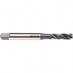 Emuge - #4-48 UNF 2 Flute 2B/3B Modified Bottoming Spiral Flute Tap - High Speed Steel, NE2 Finish, 2.205" OAL, Right Hand Flute, Right Hand Thread, Series BU533200 - Exact Tooling