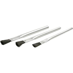 Brush Research Mfg. - 1/2" Long x 1/2" Wide Horsehair Acid Brush - 6" Overall Length, Tin Handle - Exact Tooling