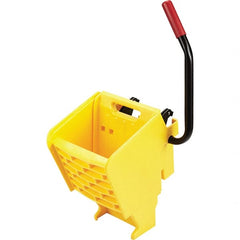 Rubbermaid - 35 Qt Plastic Wringer - 15.8" Long x 31.1" High x 13.4" Wide, Yellow, Metal Handle - Exact Tooling