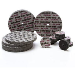 Scotch-Brite EXL Unitized Wheel XL-UW 2S Fine 2″ × 1/4″ × 3/16″ - Exact Tooling