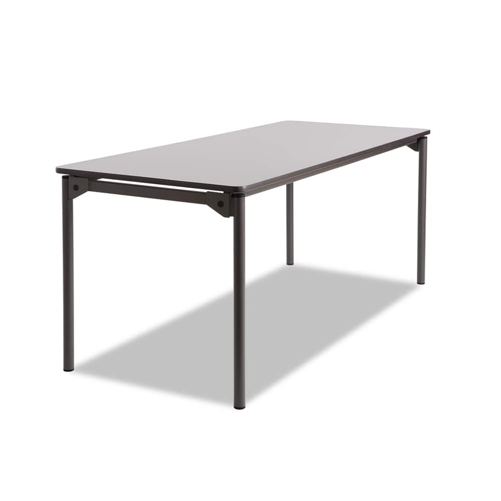 ICEBERG - Folding Tables; Type: Rectangular Folding Table ; Width (Inch): 72 ; Length (Inch): 30 ; Height (Inch): 29-1/2 ; Color: Gray/Charcoal - Exact Tooling