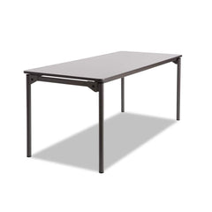 ICEBERG - Folding Tables; Type: Rectangular Folding Table ; Width (Inch): 72 ; Length (Inch): 30 ; Height (Inch): 29-1/2 ; Color: Gray/Charcoal - Exact Tooling
