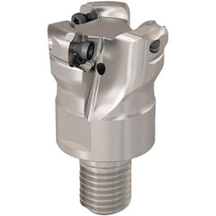 Seco - 26.1mm Cutting Diam, 6mm Max Depth of Cut, Modular Connection Indexable Copy End Mill - 3 Inserts, RP.. 1204 Insert, 217.29I-06 Toolholder, Steel, Through Coolant - Exact Tooling