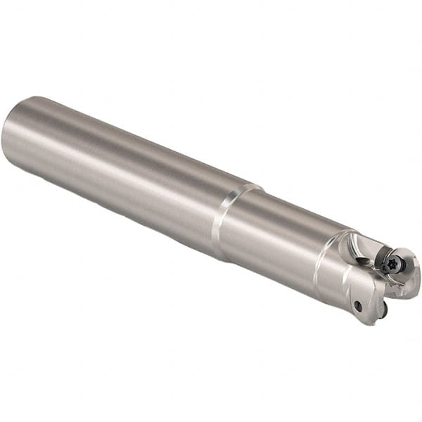 Seco - 13.4mm Cutting Diam, 1" Shank Diam, 6mm Max Depth of Cut, Straight Shank Indexable Copy End Mill - 2 Inserts, RP.. 1204 Insert, 217.29I-06 Toolholder, Steel, Through Coolant - Exact Tooling