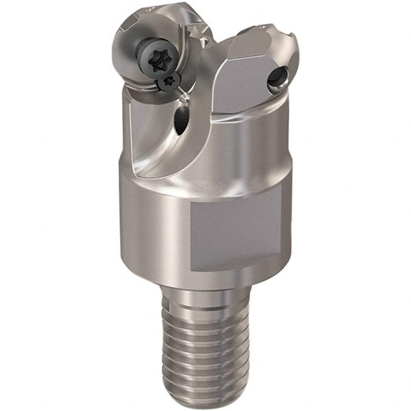 Seco - 13mm Cutting Diam, 6mm Max Depth of Cut, Modular Connection Indexable Copy End Mill - 2 Inserts, RP.. 1204 Insert, 217.29-06 Toolholder, Steel, Through Coolant - Exact Tooling