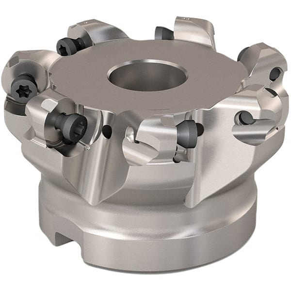 Seco - 51.5mm Cut Diam, 6mm Max Depth, 3/4" Arbor Hole, 7 Inserts, RP..1204 Insert Style, Indexable Copy Face Mill - R220.29 Cutter Style, 11,200 Max RPM, 1-1/2 High, Through Coolant, Series R220.29 - Exact Tooling