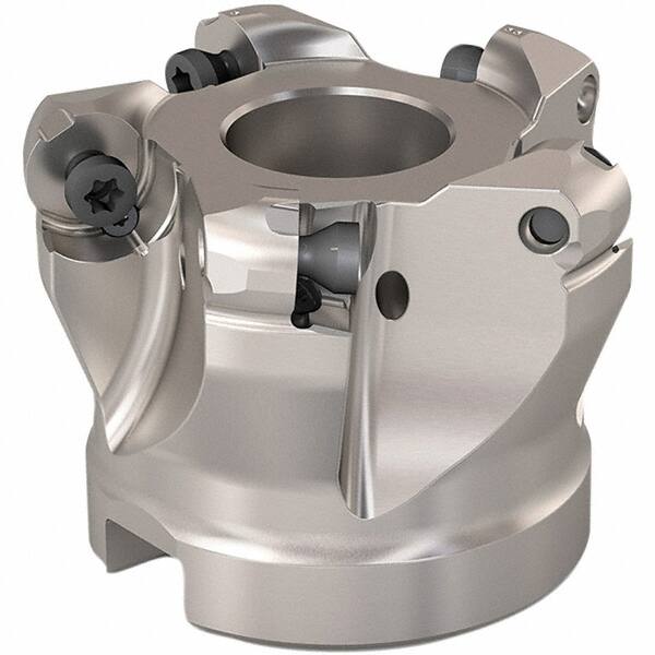 Seco - 40mm Cut Diam, 6mm Max Depth, 22mm Arbor Hole, 5 Inserts, RP..1204 Insert Style, Indexable Copy Face Mill - R220.29 Cutter Style, 12,300 Max RPM, 40mm High, Through Coolant, Series R220.29 - Exact Tooling