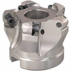 Seco - 38mm Cut Diam, 6mm Max Depth, 22mm Arbor Hole, 5 Inserts, RP..1204 Insert Style, Indexable Copy Face Mill - R220.29 Cutter Style, 12,300 Max RPM, 40mm High, Through Coolant, Series R220.29 - Exact Tooling