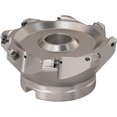 Seco - 125mm Cut Diam, 6mm Max Depth, 40mm Arbor Hole, 8 Inserts, RP..1204 Insert Style, Indexable Copy Face Mill - R220.29 Cutter Style, 7,600 Max RPM, 63mm High, Through Coolant, Series R220.29 - Exact Tooling