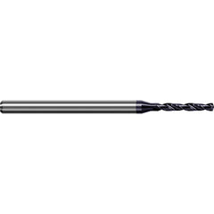 Harvey Tool - 1.524mm, 140° Point, Solid Carbide Micro Drill Bit - Exact Tooling