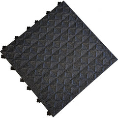Ergo Advantage - 18" Long x 18" Wide x 1" Thick, Anti-Fatigue Modular Matting Anti-Fatigue Flooring - Exact Tooling