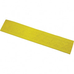 Ergo Advantage - 22" Long x 4" Wide x 1" Thick, Anti-Fatigue Modular Matting Anti-Fatigue Flooring - Female, 1 Interlocking Side, Yellow, For Dry & Wet Areas - Exact Tooling