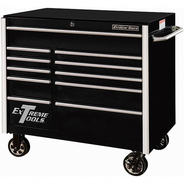 EXTREME TOOLS - Tool Storage Carts Type: Tool Cart Number of Drawers: 11 - Exact Tooling