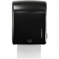 PRO-SOURCE - Hands Free, Plastic Paper Towel Roll Cabinet - 15.2" Deep, 1 Roll with Stub 8", Black - Exact Tooling