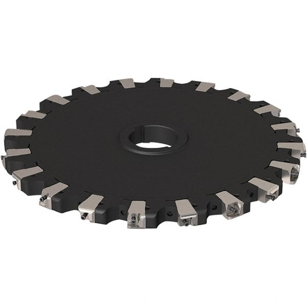 Seco - Arbor Hole Connection, 0.669" Cutting Width, 121mm Depth of Cut, 315mm Cutter Diam, 50mm Hole Diam, 10 Tooth Indexable Slotting Cutter - R335.25 Toolholder, XNHQ 1407 Insert, Neutral Cutting Direction - Exact Tooling