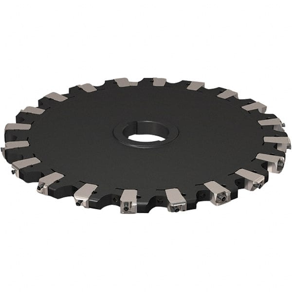 Seco - Arbor Hole Connection, 17/32" Cutting Width, 121.04mm Depth of Cut, 315mm Cutter Diam, 50mm Hole Diam, 10 Tooth Indexable Slotting Cutter - R335.25 Toolholder, XNHQ 1407 Insert, Neutral Cutting Direction - Exact Tooling