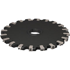Seco - Arbor Hole Connection, 17/32" Cutting Width, 121.04mm Depth of Cut, 315mm Cutter Diam, 50mm Hole Diam, 10 Tooth Indexable Slotting Cutter - R335.25 Toolholder, XNHQ 1407 Insert, Neutral Cutting Direction - Exact Tooling
