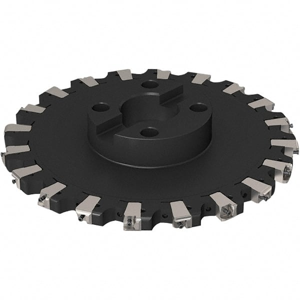 Seco - Shell Mount Connection, 0.669" Cutting Width, 91.48mm Depth of Cut, 315mm Cutter Diam, 60mm Hole Diam, 10 Tooth Indexable Slotting Cutter - R335.25 Toolholder, XNHQ 1407 Insert, Right Hand Cutting Direction - Exact Tooling