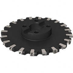 Seco - Shell Mount Connection, 0.669" Cutting Width, 91.48mm Depth of Cut, 315mm Cutter Diam, 60mm Hole Diam, 10 Tooth Indexable Slotting Cutter - R335.25 Toolholder, XNHQ 1407 Insert, Right Hand Cutting Direction - Exact Tooling