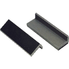 Rubber Faced Vise Jaw Pads - Rubber Jaw pads protect delicate parts from damage - 4″ Pad length - Exact Tooling