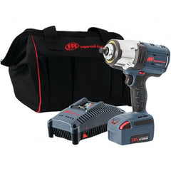 Ingersoll-Rand - 1/2" Drive 20 Volt Pistol Grip Cordless Impact Wrench & Ratchet - 0 to 1,900 RPM, 0 to 2,450 BPM, 1,500 Ft/Lb Torque, 1 Lithium-Ion Battery - Exact Tooling