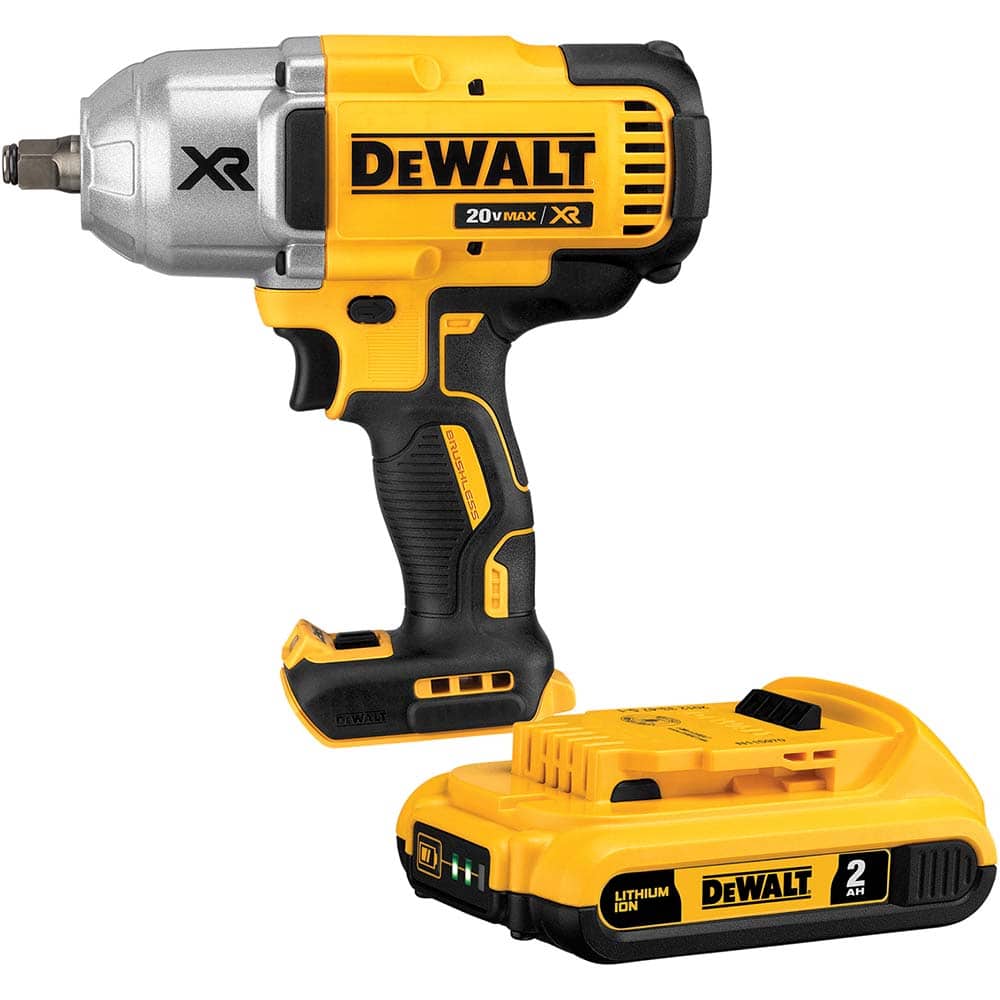 DeWALT - Cordless Impact Wrenches & Ratchets Voltage: 20.00 Drive Size (Inch): 1/2 - Exact Tooling