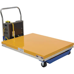 Vestil - Lifting Tables; Type: Scissor Cart ; Lift Style: Scissor ; Style: Portable Battery-Operated ; Load Capacity (Lb.): 1000.000 ; Minimum Height (Inch): 10-1/2 ; Lift Height (Inch): 42-1/2 - Exact Tooling