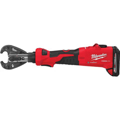 Milwaukee Tool - 12,000 Lb Force, 8 AWG to 600 kcmil Capacity, Power Crimper Kit - Exact Tooling