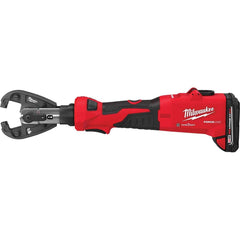 Milwaukee Tool - 12,000 Lb Force, 8 AWG to 600 kcmil Capacity, Power Crimper Kit - Exact Tooling