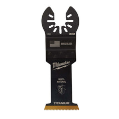 Milwaukee Tool - Rotary & Multi-Tool Accessories; Accessory Type: Multi-Material Blade ; For Use With: Oscillating Tools ; Collet Size (Inch): Universal ; Includes: (10) 1-3/8" TITANIUM BI-METAL WOOD W/NAIL BLADES ; Maximum RPM: 0.000 ; Color: Black - Exact Tooling