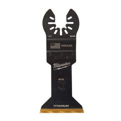 Milwaukee Tool - Rotary & Multi-Tool Accessories; Accessory Type: Multi-Material Blade ; For Use With: Multi-Tools ; Includes: 1-3/4" TITANIUM BI-METAL METAL BLADE ; Maximum RPM: 0.000 ; Color: Silver ; Tooth Style: End Cut - Exact Tooling