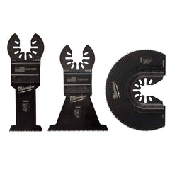 Milwaukee Tool - Rotary & Multi-Tool Accessories; Accessory Type: Wood Blade ; For Use With: Multi-Tools ; Includes: 1-3/8" HCS WOOD BLADE, 2-1/2" HCS WOOD BLADE, 3-1/2" HCS SEGMENTED WOOD BLADE ; Maximum RPM: 0.000 ; Tooth Style: End Cut ; Head Diameter - Exact Tooling