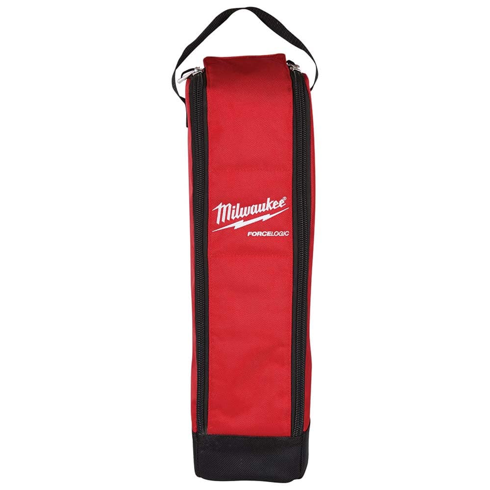 Milwaukee Tool - Tool Bags & Tool Totes; Number of Pockets: 0.000 ; Material: Nylon ; Depth (Inch): 5.4 ; Height (Inch): 4.9 ; Color: Black/Red ; Width (Decimal Inch): 5.4 - Exact Tooling